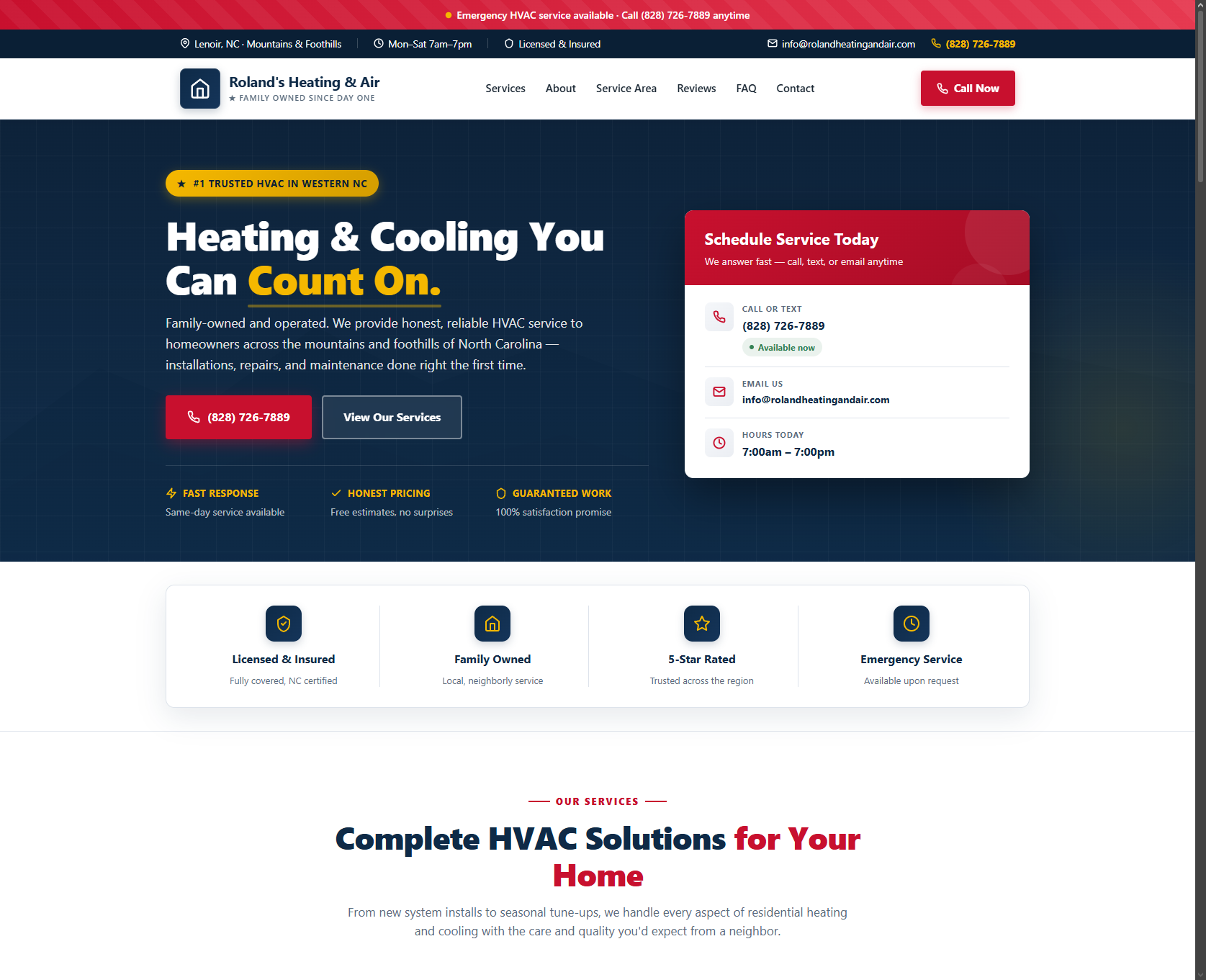 Website and branding layout